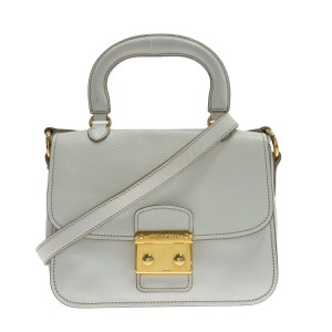 ミュウミュウ miumiu ショルダーバッグ レディース - RN0717 アイボリー 2WAY レザー【中古】20231005