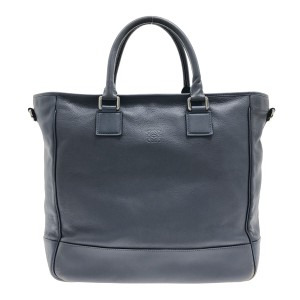 ロエベ LOEWE ハンドバッグ レディース - ネイビー レザー【中古】20231007