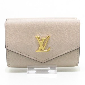 ルイヴィトン LOUIS VUITTON 3つ折り財布 ロックミー レディース  ポルトフォイユロックミニ M69340 グレージュ【中古】20230927