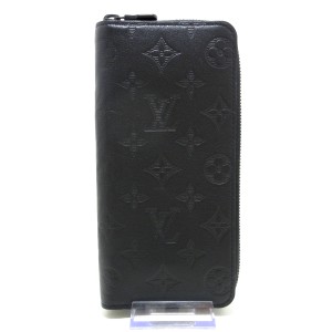 ルイヴィトン LOUIS VUITTON 長財布 モノグラム・シャドウ レディース 美品 ジッピーウォレットヴェルティカル M62902【中古】20230930