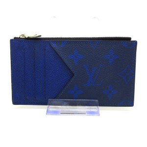 ルイヴィトン LOUIS VUITTON コインケース タイガラマ レディース コインカード・フォルダー M30270 コバルト【中古】20231003