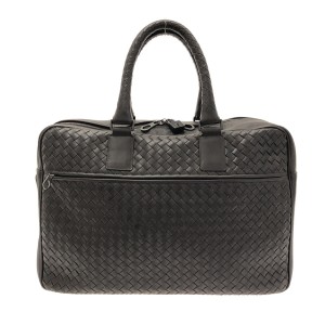 ボッテガヴェネタ BOTTEGA VENETA ビジネスバッグ レディース イントレチャート 163292 ダークブラウン レザー【中古】20231005