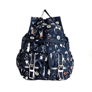 新品★LeSportsac アニマルリュック　モノトーン　アニマル　カウ柄