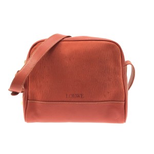 ロエベ LOEWE ショルダーバッグ レディース ベラスケス レッド ヌバック×レザー【中古】20231012