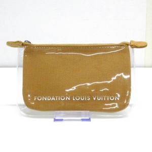 ルイヴィトン ポーチ レディース 美品 - クリア×ライトブラウン FONDATION LOUIS VUITTON/ルイヴィトン美術館限定【中古】20240330