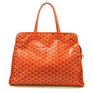 ゴヤール GOYARD ハンドバッグ レディース アーディPM オレンジ サイドパンチング コーティングキャンバス×レザー 【中古】20240505