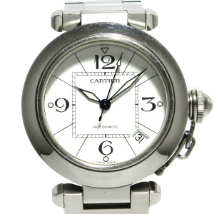 カルティエ Cartier 腕時計 パシャC W31074M7 ボーイズ SS 白【中古】20240524