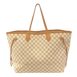 ルイヴィトン LOUIS VUITTON トートバッグ ダミエ レディース ネヴァーフルGM N51108 アズール ダミエ・キャンバス【中古】20240531