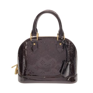 ルイヴィトン LOUIS VUITTON ハンドバッグ モノグラムヴェルニ レディース アルマBB M91678 アマラント【中古】20240510