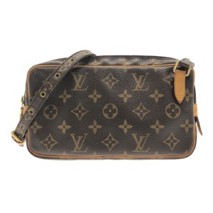 ルイヴィトン LOUIS VUITTON ショルダーバッグ モノグラム レディース ポシェットマルリーバンドリエール M51828 -【中古】20231004