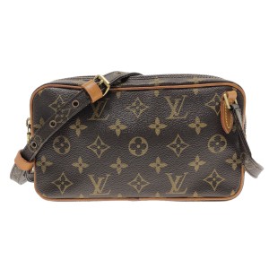 ルイヴィトン LOUIS VUITTON ショルダーバッグ モノグラム レディース ポシェットマルリーバンドリエール M51828 -【中古】20231007