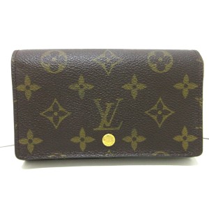 ルイヴィトン LOUIS VUITTON 2つ折り財布 モノグラム レディース ポルト モネ・ビエ トレゾール M61730【中古】20231001