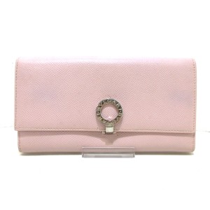 ブルガリ BVLGARI 長財布 レディース ブルガリブルガリ ライトピンク レザー【中古】20231008