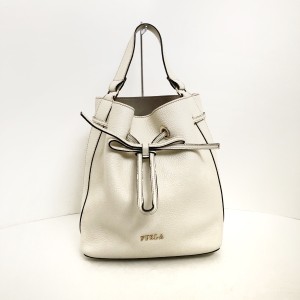 フルラ　FURLA コスタンザ　巾着　ショルダーバッグ　ハンドバッグ　アイボリー