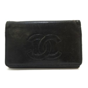 シャネル CHANEL キーケース レディース - 黒 6連/ココマーク レザー【中古】20240408