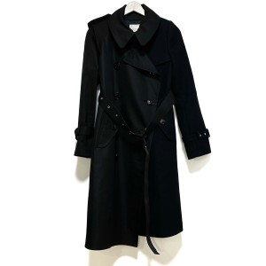 サカイ Sacai トレンチコート サイズ1 S レディース - 21-05850 黒×ネイビー 長袖/秋/冬 コットン/ポリエステル【中古】20240417