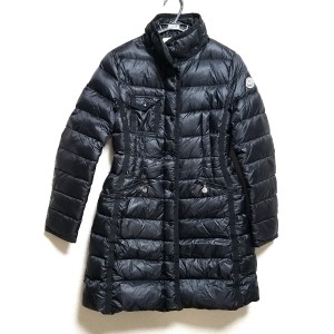 モンクレール MONCLER ダウンコート サイズ0 XS レディース HERMINE(エルミンヌ) 黒 長袖/冬/ジップアッ/【中古】20231213