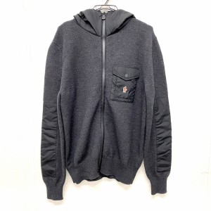 モンクレール MONCLER ブルゾン サイズXL メンズ 美品 MAGLIONE TRICOT CARDIGAN 黒 長袖/春/秋【中古】20240423