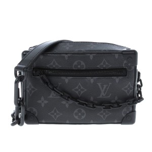 LOUIS VUITTON ルイヴィトン ミニソフトトランク ショルダーバッグ モノグラム･サンセット キャンバス メンズ M80952 マルチカラー ブラック金具 Sランク