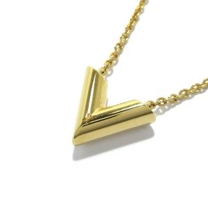 Shop Louis Vuitton V Essential v supple necklace (M63197, M00857