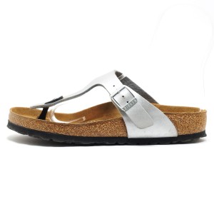 ビルケンシュトック BIRKEN STOCK サンダル 36 レディース - シルバー 合皮【中古】20231110