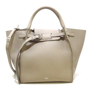 セリーヌ CELINE ハンドバッグ レディース ビッグバッグ スモール ウィズ ロングストラップ 189313A4U.18LT グレー 2way【中古】20231017