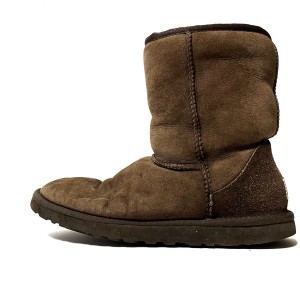 アグ UGG ショートブーツ W6 レディース クラシックショート 5825 ダークブラウン ムートン【中古】20231114