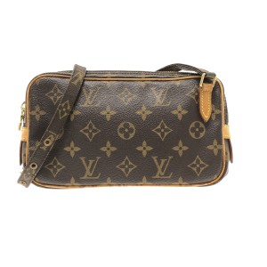 ルイヴィトン LOUIS VUITTON ショルダーバッグ モノグラム レディース ポシェットマルリーバンドリエール M51828 -【中古】20231115