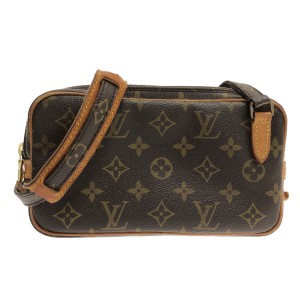 ルイヴィトン LOUIS VUITTON ショルダーバッグ モノグラム レディース ポシェットマルリーバンドリエール M51828 -【中古】20231123