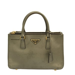 プラダ PRADA トートバッグ レディース - BN1291 ブロンズ レザー【中古】20231213