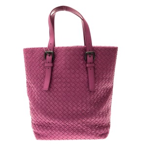 ボッテガヴェネタ BOTTEGA VENETA トートバッグ レディース イントレチャート 270917 ピンクパープル レザー【中古】20231213