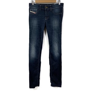 ディーゼル DIESEL ジーンズ サイズ26 S レディース LIVIER ダークネイビー フルレングス【中古】20240502