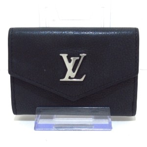 ルイヴィトン LOUIS VUITTON 3つ折り財布 ロックミー レディース ポルトフォイユロックミニ M63921 ノワール【中古】20231220