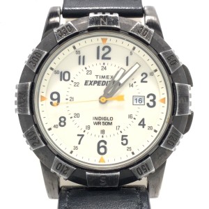 タイメックス TIMEX 腕時計 - T49990 メンズ アイボリー【中古】20240109