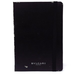 ブルガリ BVLGARI 小物 レディース - 黒 ノート レザー×化学繊維【中古】20231231