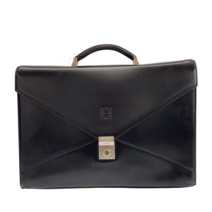 ロエベ LOEWE ビジネスバッグ レディース - 黒 レザー【中古】20240111