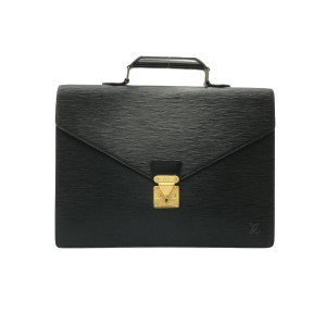 ルイヴィトン LOUIS VUITTON ビジネスバッグ エピ レディース セルヴィエット・アンバサダー M54412 ノワール レザー【中古】20240111