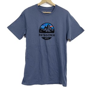 パタゴニア Patagonia 半袖Tシャツ サイズM レディース 美品 - ダークグレー クルーネック 綿【中古】20240502