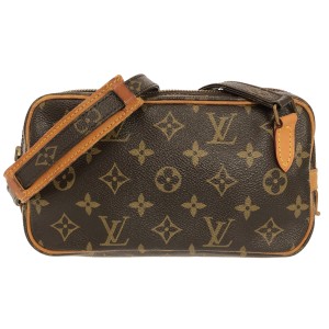 ルイヴィトン LOUIS VUITTON ショルダーバッグ モノグラム レディース ポシェットマルリーバンドリエール M51828 -【中古】20240426