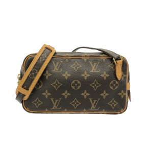 ルイヴィトン LOUIS VUITTON ショルダーバッグ モノグラム レディース ポシェットマルリーバンドリエール M51828 -【中古】20240127