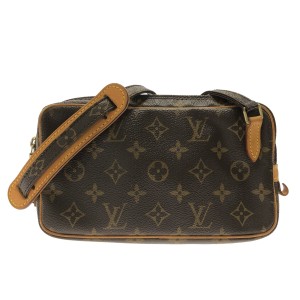 ルイヴィトン LOUIS VUITTON ショルダーバッグ モノグラム レディース ポシェットマルリーバンドリエール M51828 -【中古】20231216