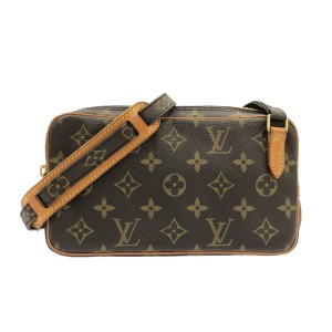 ルイヴィトン LOUIS VUITTON ショルダーバッグ モノグラム レディース ポシェットマルリーバンドリエール M51828 -【中古】20240113