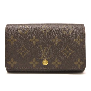 ルイヴィトン LOUIS VUITTON 2つ折り財布 モノグラム レディース ポルト モネ・ビエ トレゾール M61730【中古】20231215