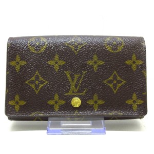 ルイヴィトン LOUIS VUITTON 2つ折り財布 モノグラム レディース ポルト モネ・ビエ トレゾール M61730【中古】20231212