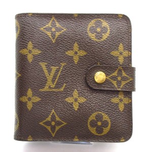 ルイヴィトン LOUIS VUITTON 2つ折り財布 モノグラム レディース コンパクト・ジップ M61667 モノグラム・キャンバス【中古】20231215