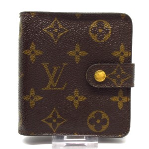 ルイヴィトン LOUIS VUITTON 2つ折り財布 モノグラム レディース コンパクト・ジップ M61667 モノグラム・キャンバス【中古】20231216