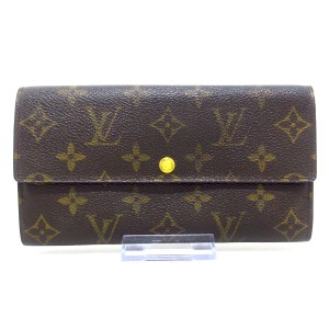 ルイヴィトン LOUIS VUITTON 長財布 モノグラム レディース ポシェット・ポルト モネ クレディ M61725【中古】20240122