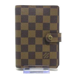 ルイヴィトン LOUIS VUITTON 手帳 ダミエ レディース アジェンダPM R20700 エベヌ ダミエ･キャンバス【中古】20240115