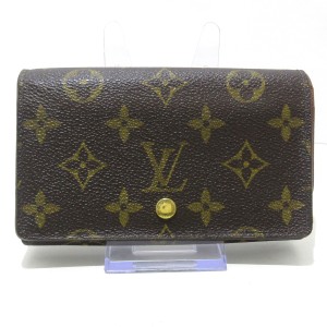 ルイヴィトン LOUIS VUITTON 2つ折り財布 モノグラム レディース ポルト モネ・ビエ トレゾール M61730【中古】20231226