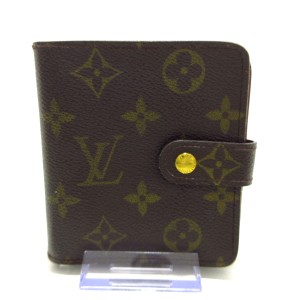 ルイヴィトン LOUIS VUITTON 2つ折り財布 モノグラム レディース コンパクト・ジップ M61667 モノグラム･キャンバス【中古】20240116